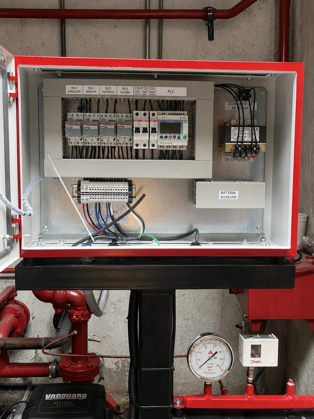 Sistema contraincendios — Tablero de control, Trupper · CEDIS GDL